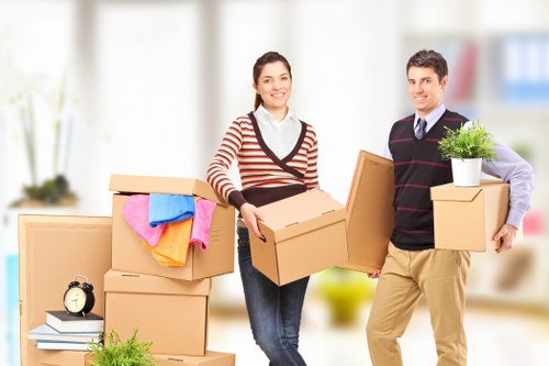 Efficient Man with Van handling furniture transport
