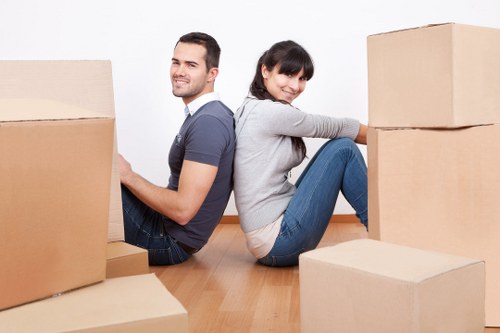 Packing and loading items into a van