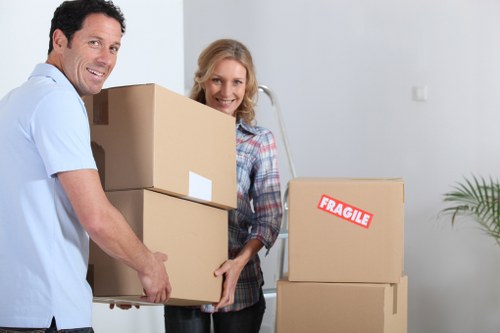 Satisfied customers after moving