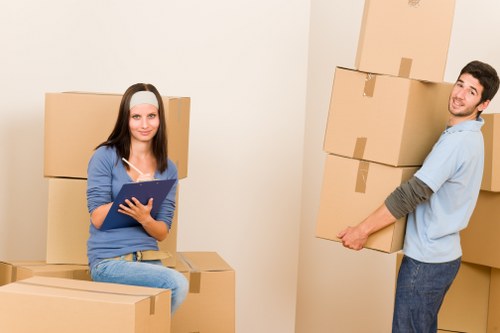 Efficient Man with Van handling furniture transport